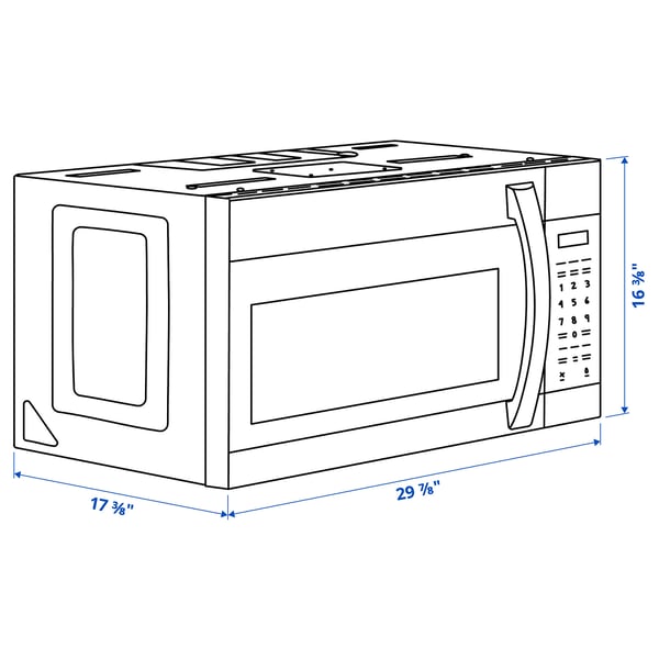 IKEA LAGAN Over-the-range Microwave White 30 "