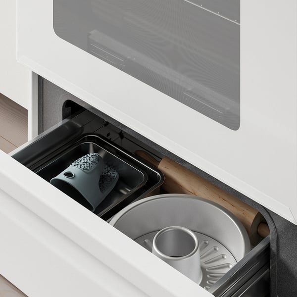 IKEA LAGAN Range With Glass Ceramic Cooktop White