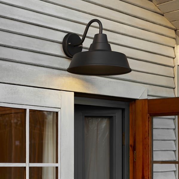 IKEA LÄGERVALL Wall Lamp Outdoor Black