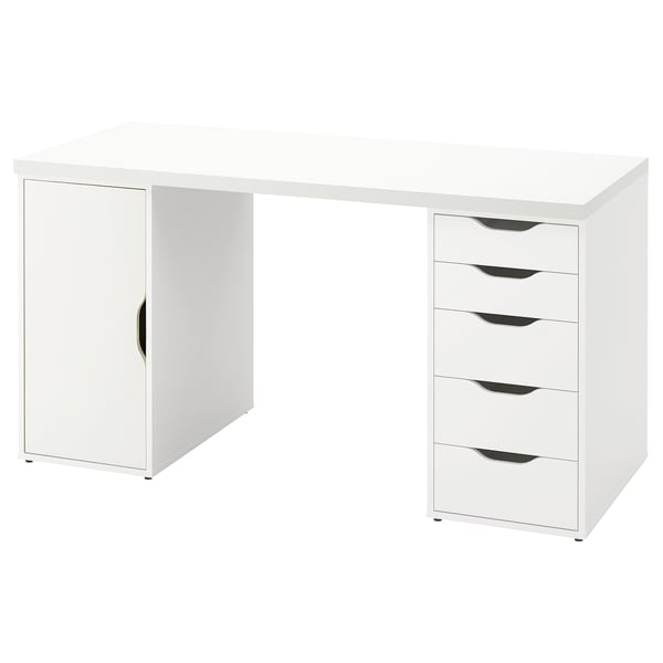 IKEA LAGKAPTEN / ALEX Desk white 55 1/8x23 5/8 "