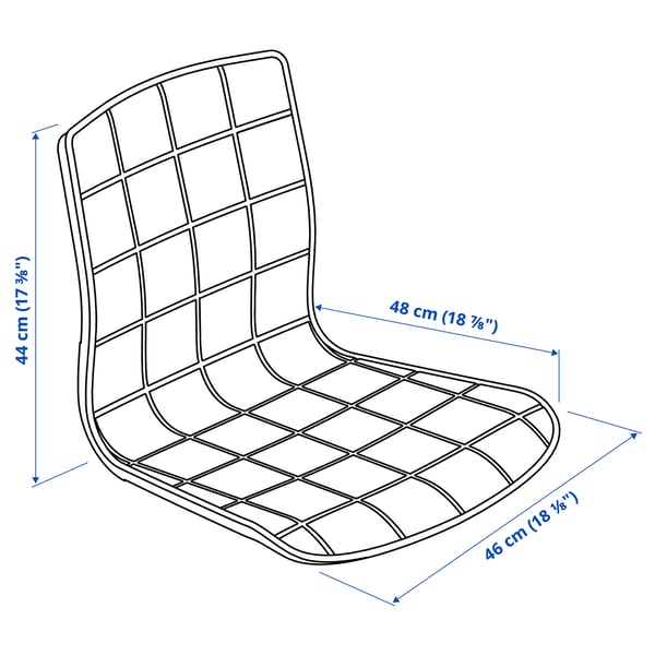 IKEA LÄKTARE Chair Cover Gunnared Medium Gray