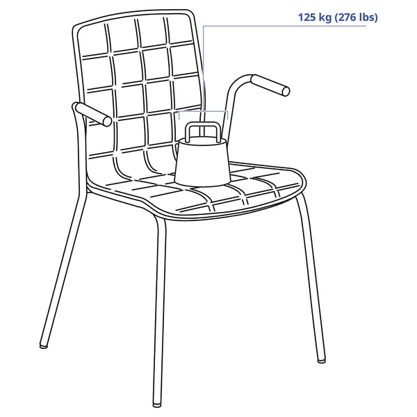 IKEA LÄKTARE Conference Chair Medium Gray/black