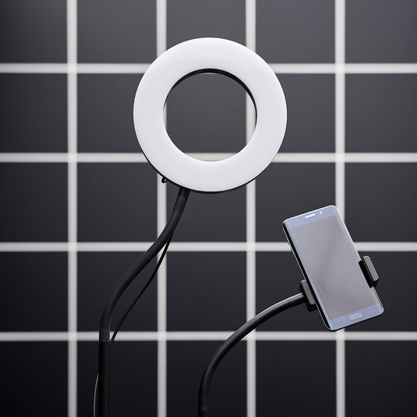 IKEA LÅNESPELARE Ring Lamp With Phone Holder