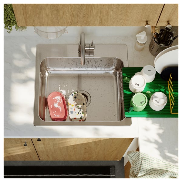IKEA LÅNGUDDEN Sink Stainless Steel 22x20 5/8 "