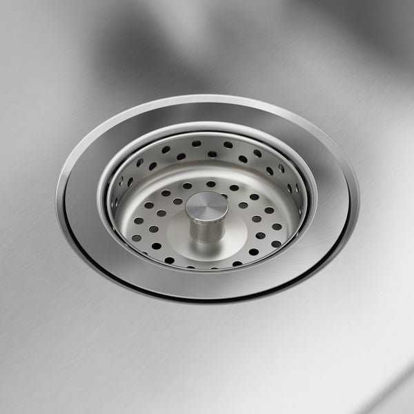IKEA LÅNGUDDEN Sink Stainless Steel 22x20 5/8 "