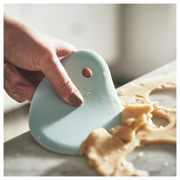 IKEA LÄTTBAKAD Bowl Scraper Silicone/light Blue