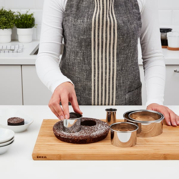 IKEA LÄTTBAKAD Cookie Cutter Set Of 5 Silver Color