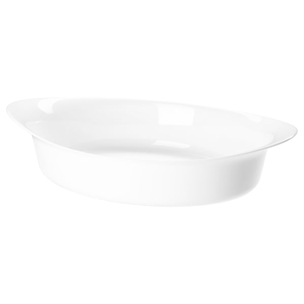IKEA LÄTTVIKTIG Baking dish white 12x7 "
