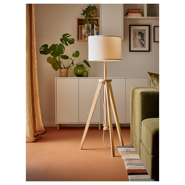 IKEA LAUTERS Floor Lamp Ash/white