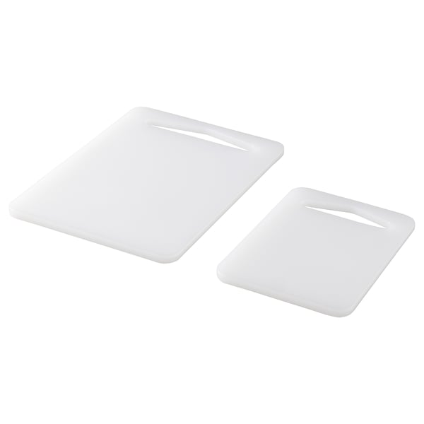 IKEA LEGITIM Cutting board set of 2 white
