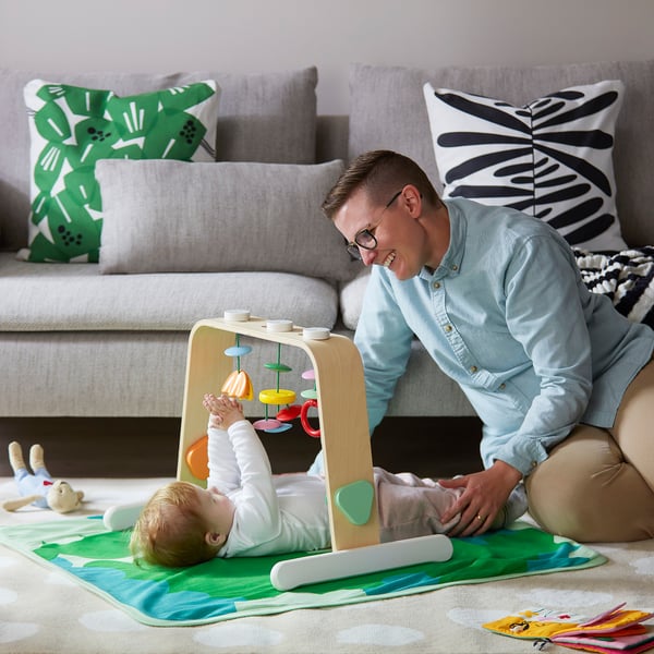 IKEA LEKA Baby Gym Birch Plywood/multicolor