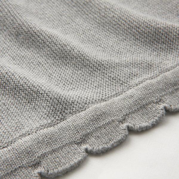 IKEA LEN Baby Blanket Knitted/gray 28x35 "