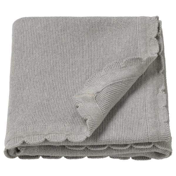 IKEA LEN Baby blanket knitted/gray 28x35 "