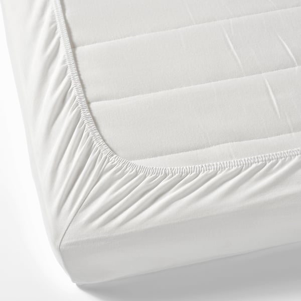 IKEA LEN Crib Fitted Sheet White 28x52 "