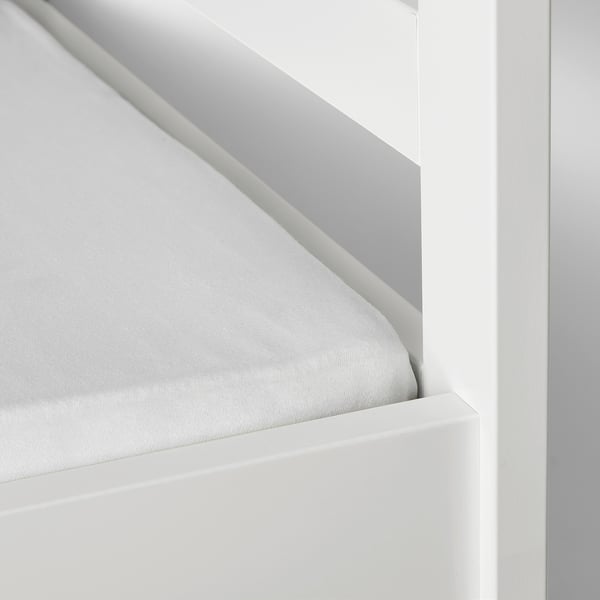 IKEA LEN Crib Fitted Sheet White 28x52 "