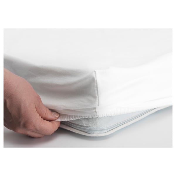 IKEA LEN Crib Fitted Sheet White 28x52 "