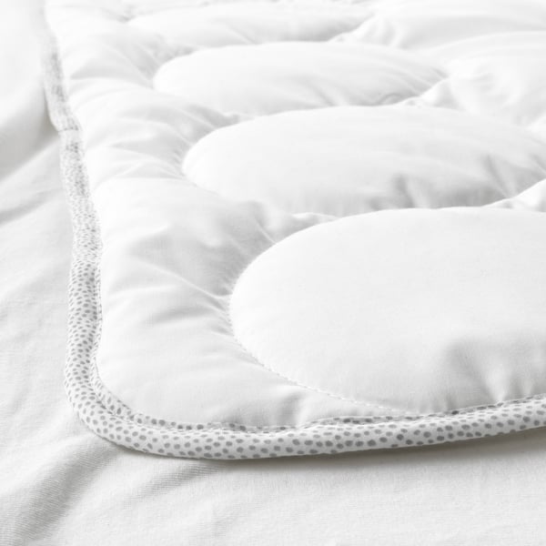 IKEA LENAST Crib Duvet Insert White/gray 43x49 "