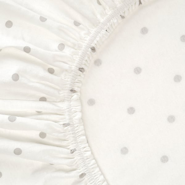IKEA LENAST Crib Fitted Sheet Dotted/moon 28x52 "