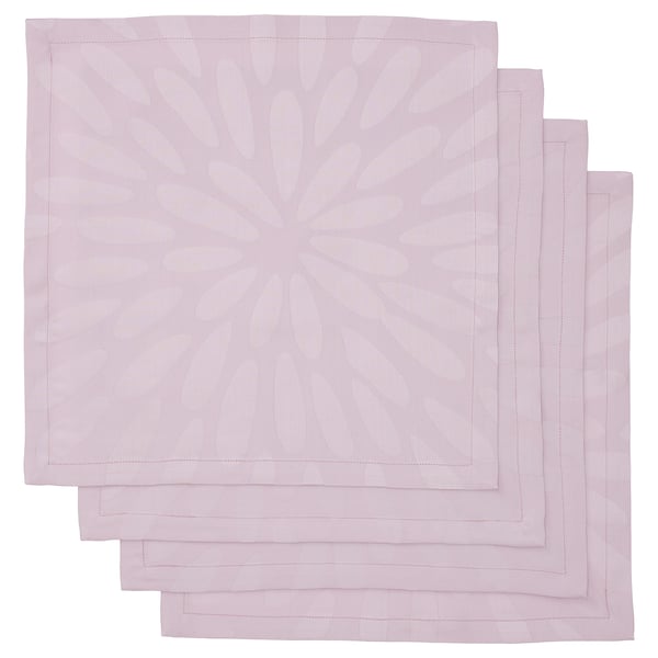 IKEA LIGUSTER Napkin patterned pale lilac 16x16 "