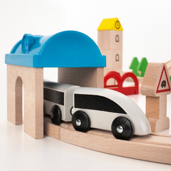 IKEA LILLABO 45-piece Train Set With Track
