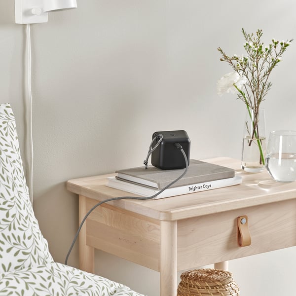 IKEA LILLHULT USB-A To USB-C Black/white 4 ' 11 "
