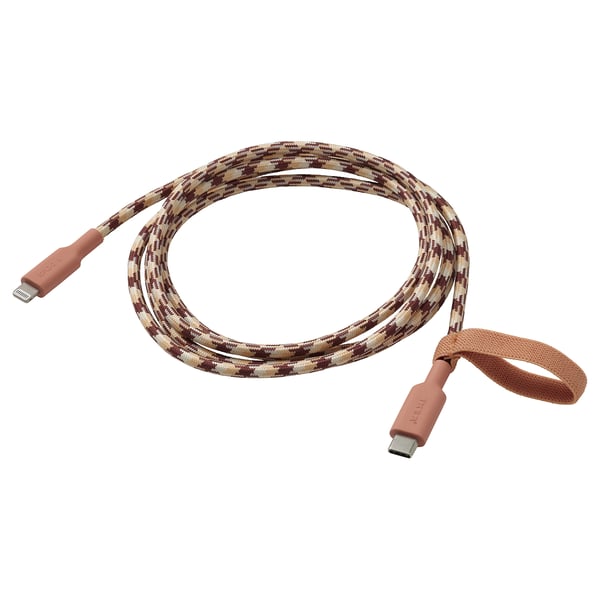 IKEA LILLHULT USB-C to lightning pink/beige 4 ' 11 "