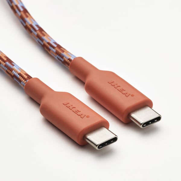 IKEA LILLHULT USB-C To USB-C Orange/lilac 4 ' 11 "