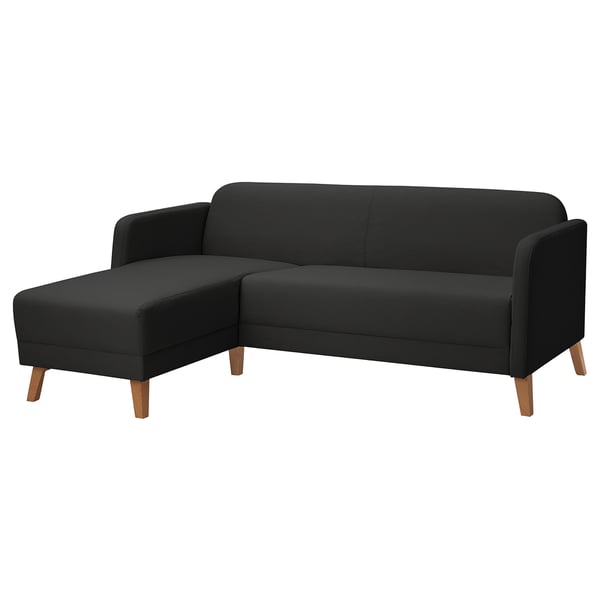 IKEA LINANÄS Sofa with chaise/Vissle dark gray