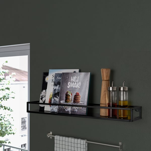 IKEA LINDÅSEN Display Shelf Anthracite 29 1/2 "