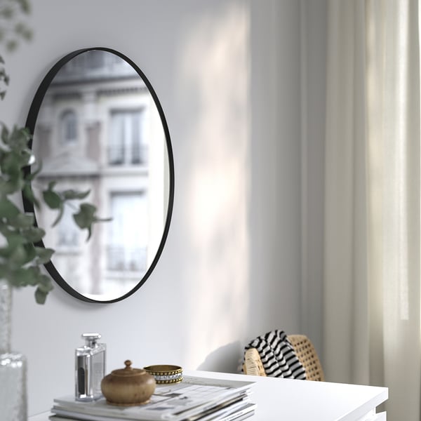 IKEA LINDBYN Mirror Black 19 5/8 "