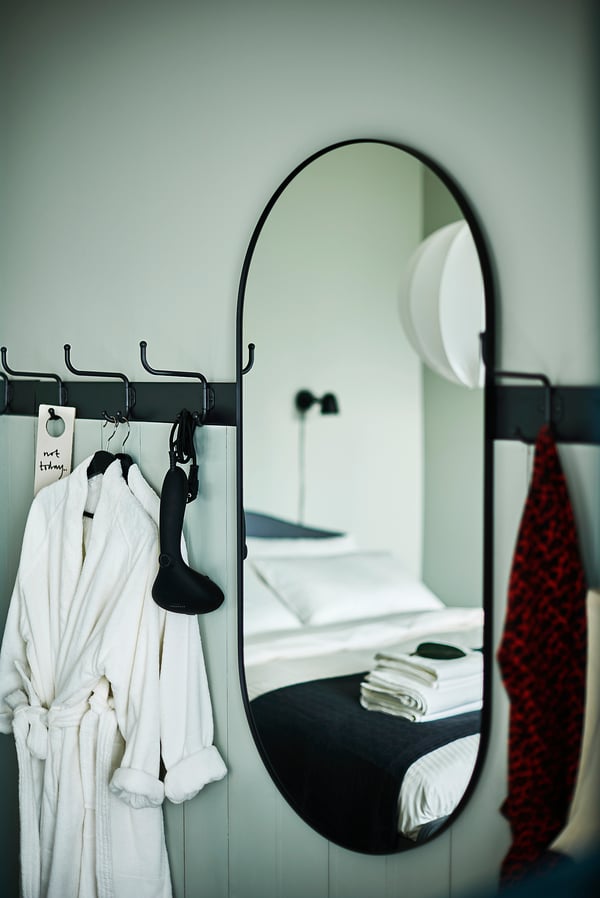 IKEA LINDBYN Mirror Black 23 5/8x47 1/4 "