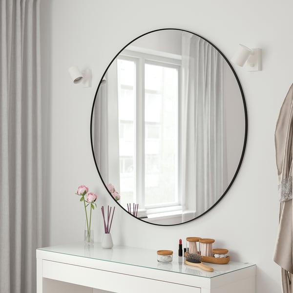 IKEA LINDBYN Mirror Black 43 1/4 "