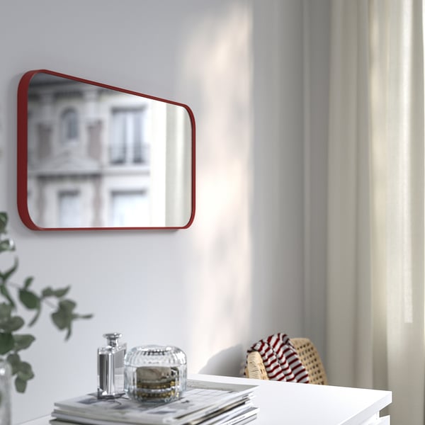 IKEA LINDBYN Mirror Red 11x23 5/8 "