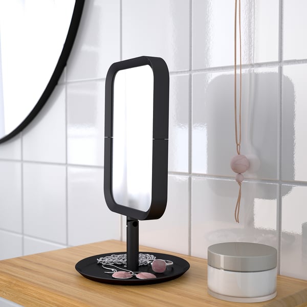 IKEA LINDBYN Table Mirror Black 5 1/2x10 5/8 "