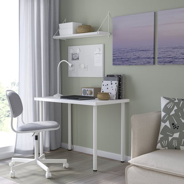 IKEA LINNMON / ADILS Table White 39 3/8x23 5/8 "