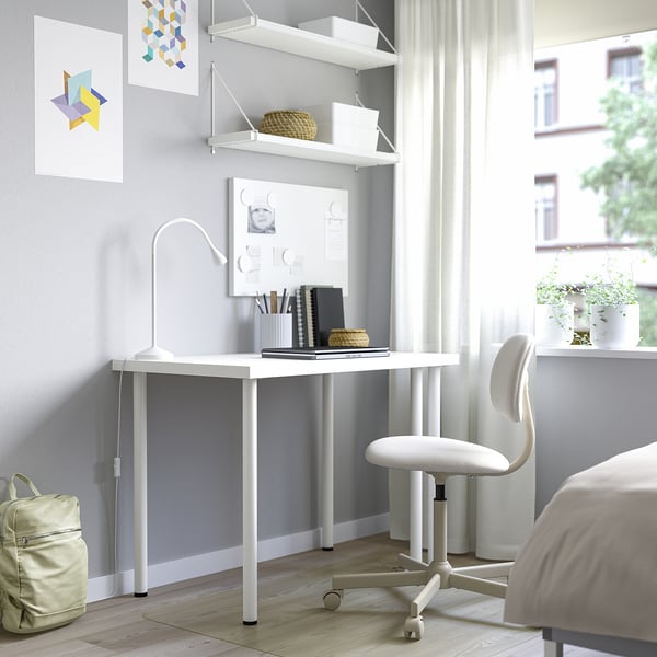 IKEA LINNMON / ADILS Table White 39 3/8x23 5/8 "