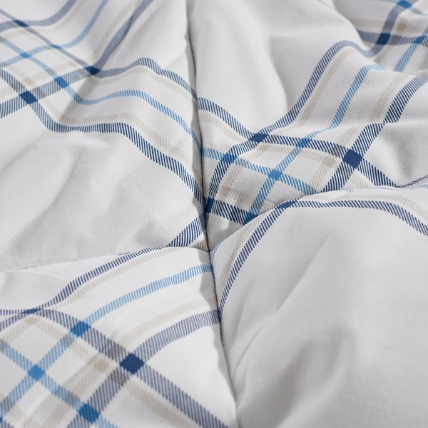 IKEA LINSNÄRJA Comforter Set Blue/white Full/Queen