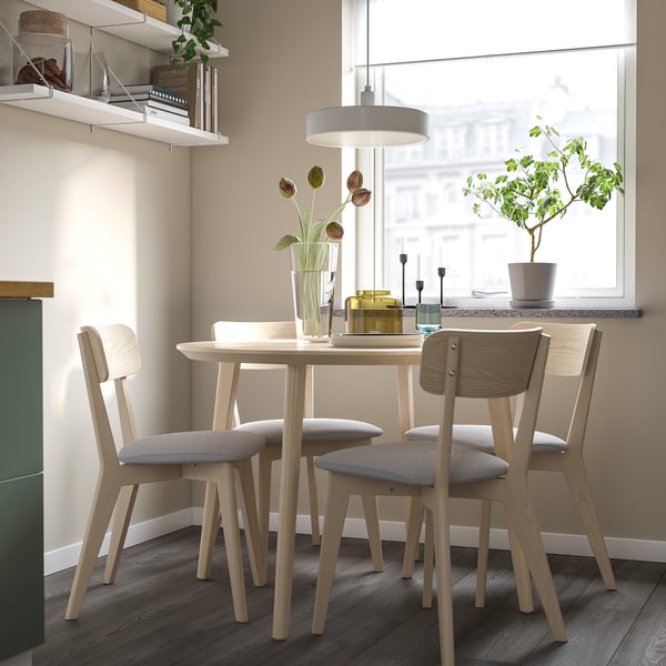 IKEA LISABO Chair Ash/Tallmyra White/black