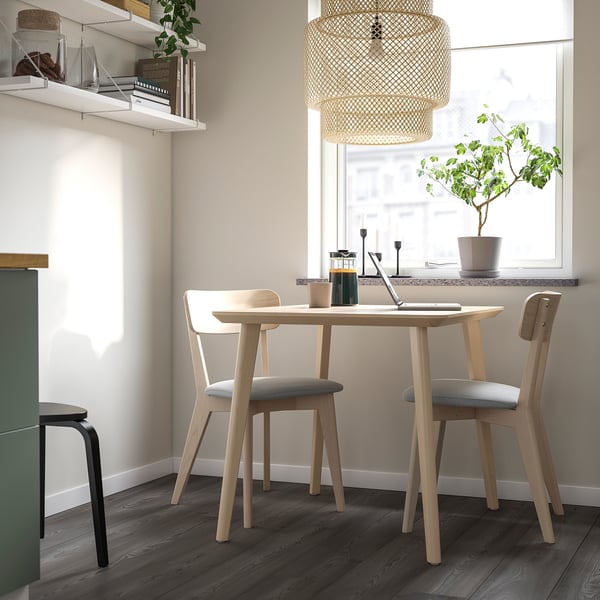 IKEA LISABO Table Ash Veneer 34 5/8x30 3/4 "