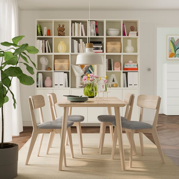 IKEA LISABO Table Ash Veneer 55 1/8x30 3/4 "