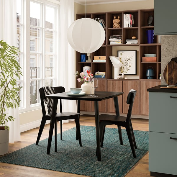 IKEA LISABO Table Black/ash Veneer 34 5/8x30 3/4 "