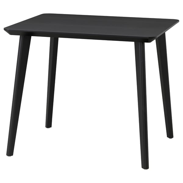 IKEA LISABO Table black/ash veneer 34 5/8x30 3/4 "