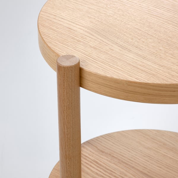 IKEA LISTERBY Side Table Oak Veneer 19 5/8 "