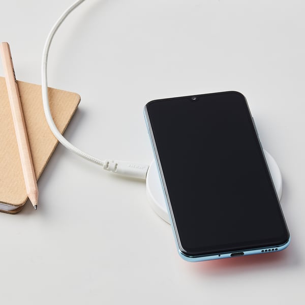 IKEA LIVBOJ Wireless Charger White