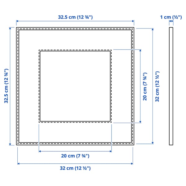 IKEA LOMVIKEN Frame Black 12 ½x12 ½ "
