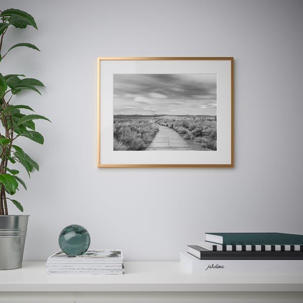 IKEA LOMVIKEN Frame Gold 16x20 "
