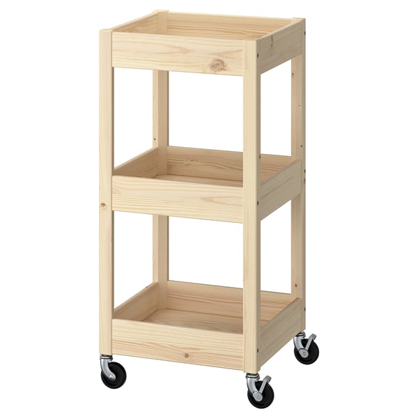 IKEA LOSHULT Utility cart pine 15x15x32 1/4 "