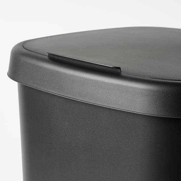 IKEA LÖVKVAST Bin With Lid Black 13 Gallon