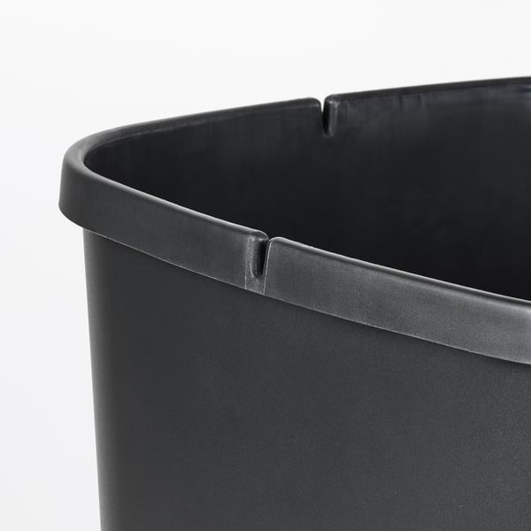 IKEA LÖVKVAST Bin With Lid Black 13 Gallon