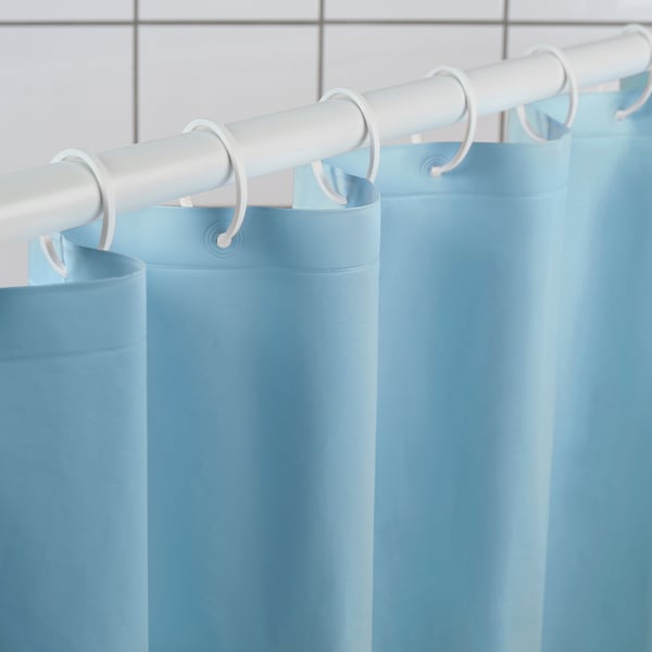 IKEA LUDDHAGTORN Shower Curtain Blue 72x72 "